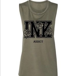INK ADDICT muscle tee